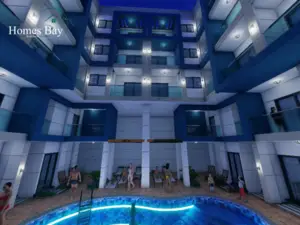 1-bedroom apartment with balcony pool view in Intercontinent