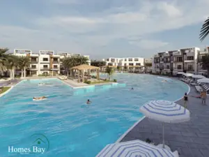 1-bedroom apartment with balcony in amazing resort with 250m