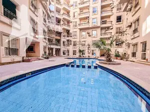 Furnished pool view 1 bedroom apartment in Cleopatra