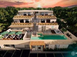 1BR 1BA apartment With pool and jacuzzi, K'antuun Tulum