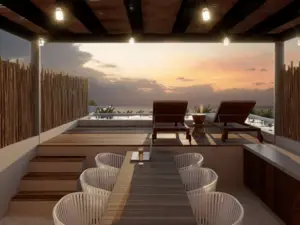 2BR 2BA Apartment with roof top, Kaban, Holbox