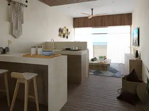 1BR 1BA, Apartment with Yoga Area, Condos 89, Mahahual