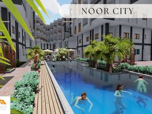 Noor City, Luxury apartment 63m2 with garden next the pool.