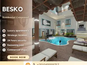 Luxury 2 bedroom Apartment 60m2 with poolview, in Besko Comp