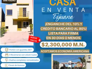 VENTA DE CASA LISTA PARA FIRMAR Y ENTREGAR CON CRÉDITO BANCA