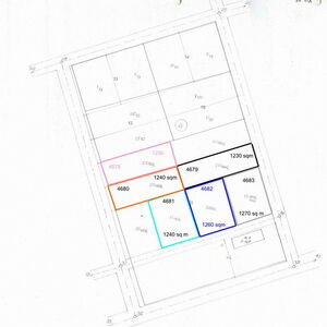 14 building plots of land being sold with with the company