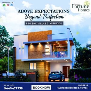 Premium Home Theater-equipped Duplex Villas Kurnool || Vedan