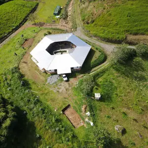 Organic farm with a large house in Central Cordillera