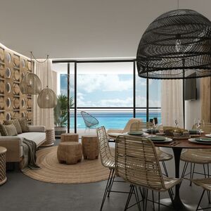 Penthouse, BR1 BA2, The Fives OceanFront, Puerto Morelos