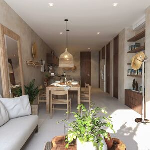 1BR 1BA apartment Tikal Aldea Zama Tulum