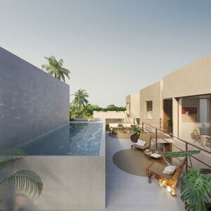 3BR 3BA House Lock off with Poll and Roof garden. Ha Tulum