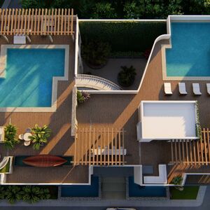 2BR 2BA PH corner, Selvame Tulum