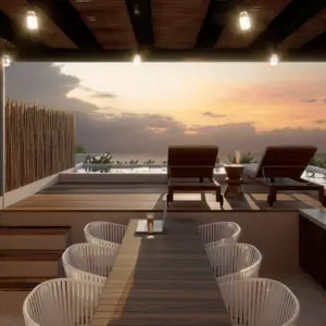 2BR 2BA Luxury apartment with roff top, Kaban, Holbox