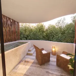 1BR 1BA, Luxury Studio with Roof, Hunab Residences, Tulum