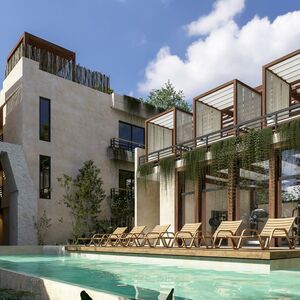 1BR 2BA, Luxury PH With Roof, Paam Cheel, Tulum