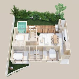 3BR 3BA, Apartment, Agualuna, Tulum