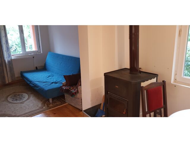 Living room, boiler stove