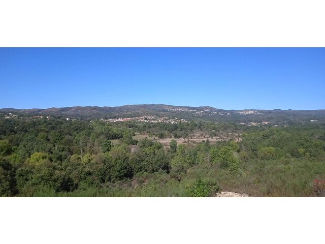 Village from distant hill