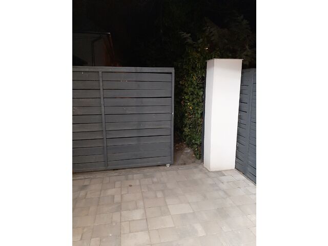 Private gate and driveway