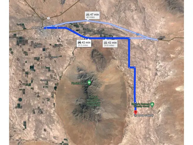 Road map to Deming City